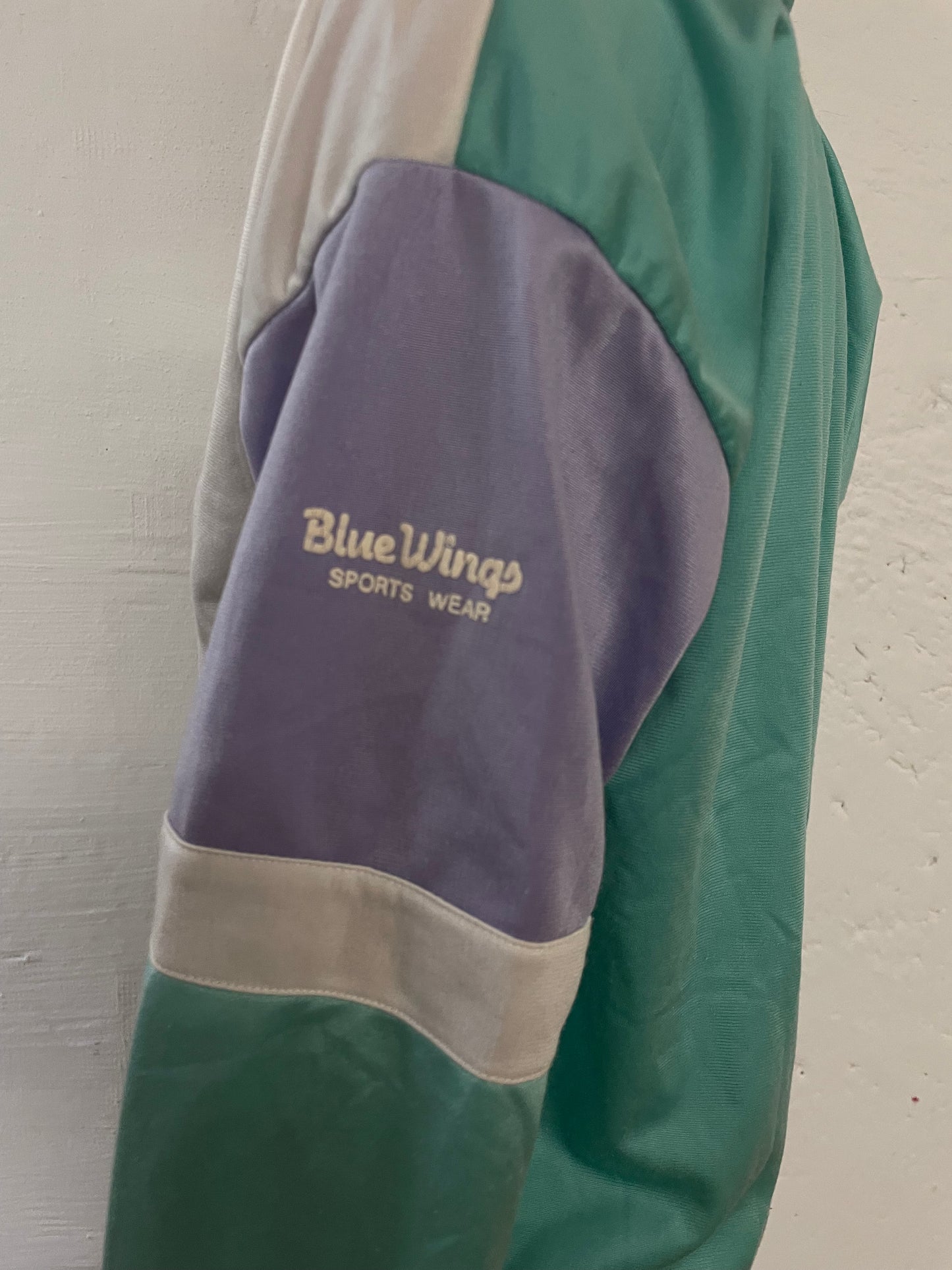 Vintage Style Blue Wings Sport Jacket – Blue – S