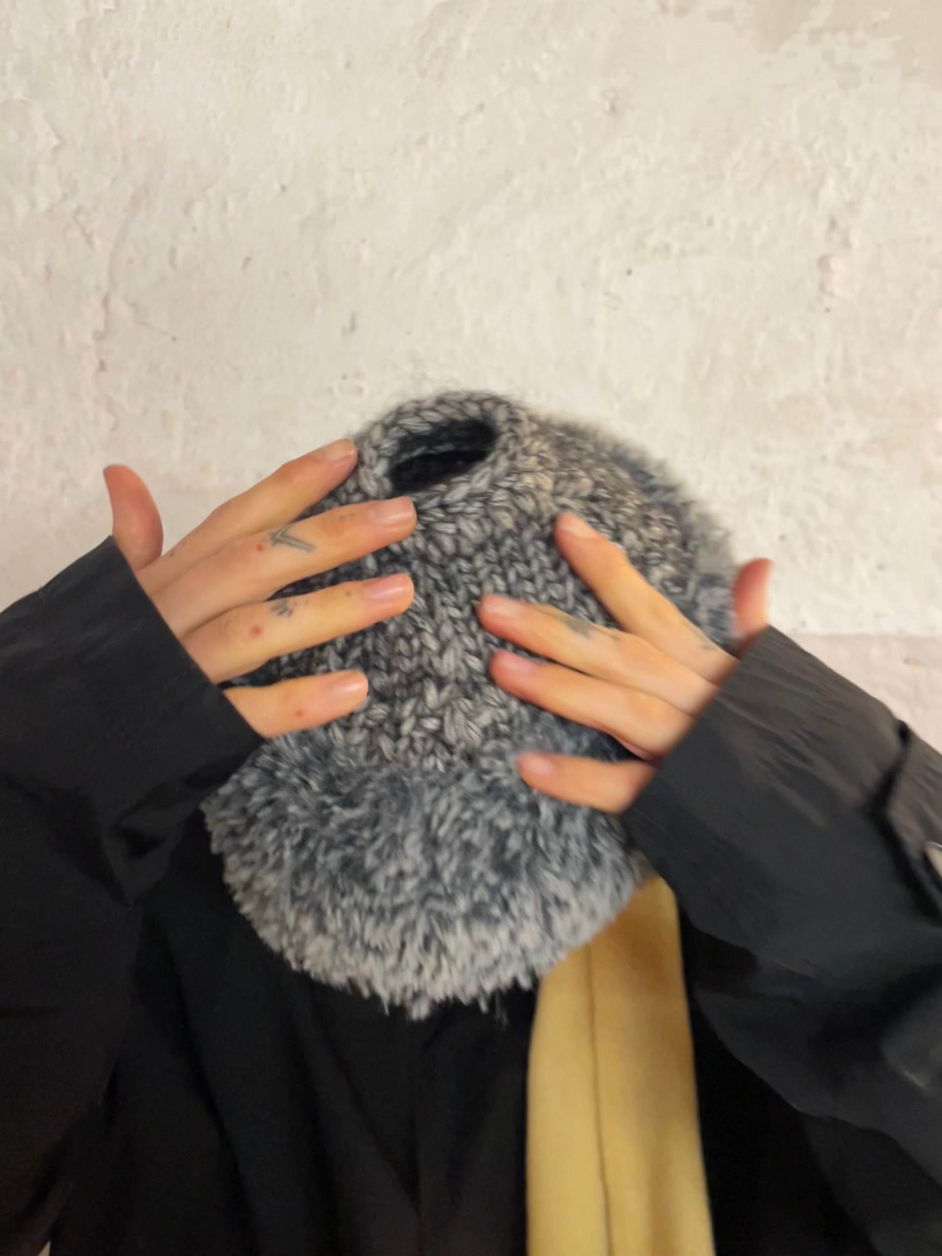 Warm faux fur winter hat with a hole on Top for Air - Kleiderhaufen - Default Title