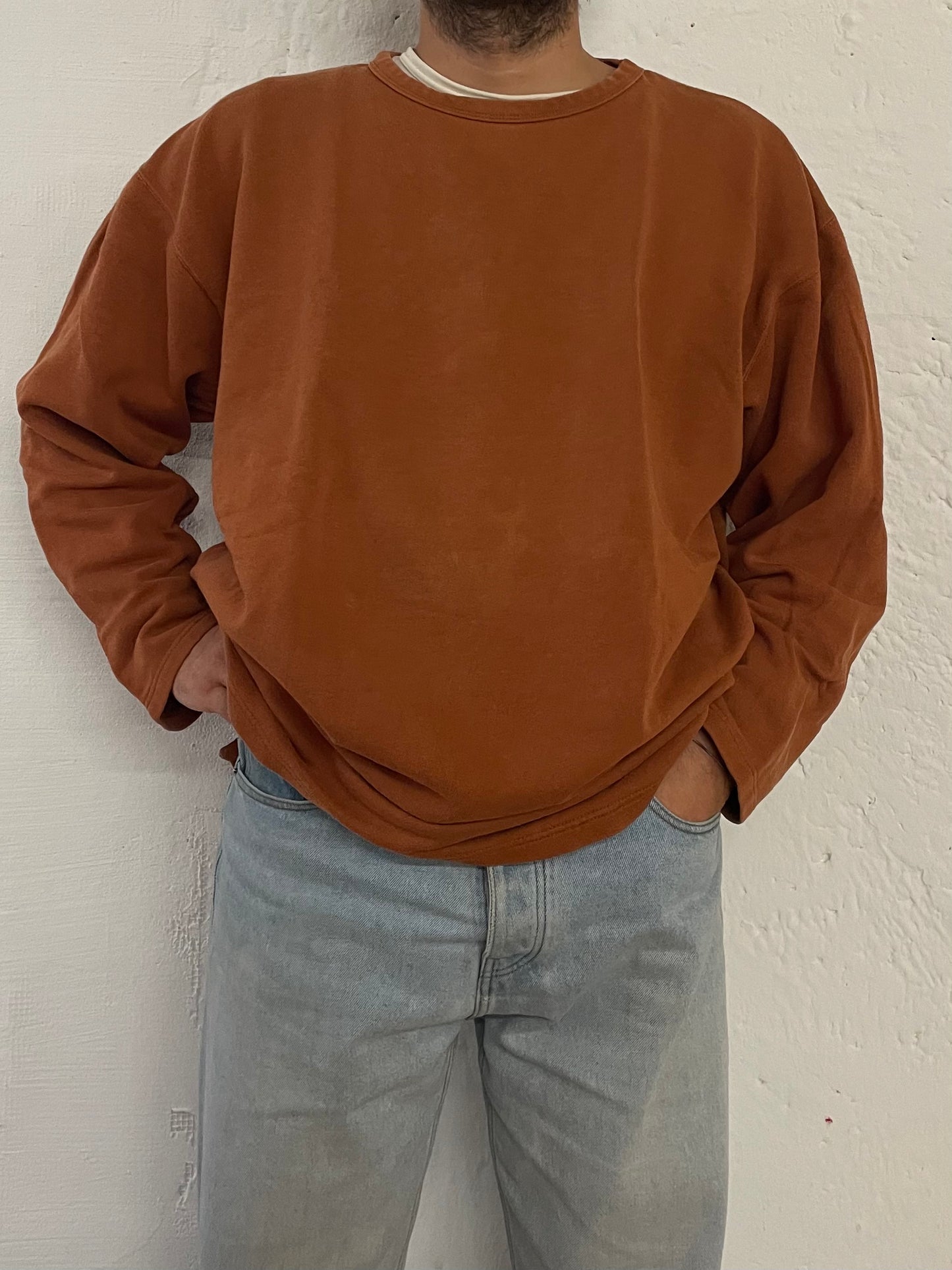 Levi's Oversized Pullover Long Sleeve Oversized Orange – XL