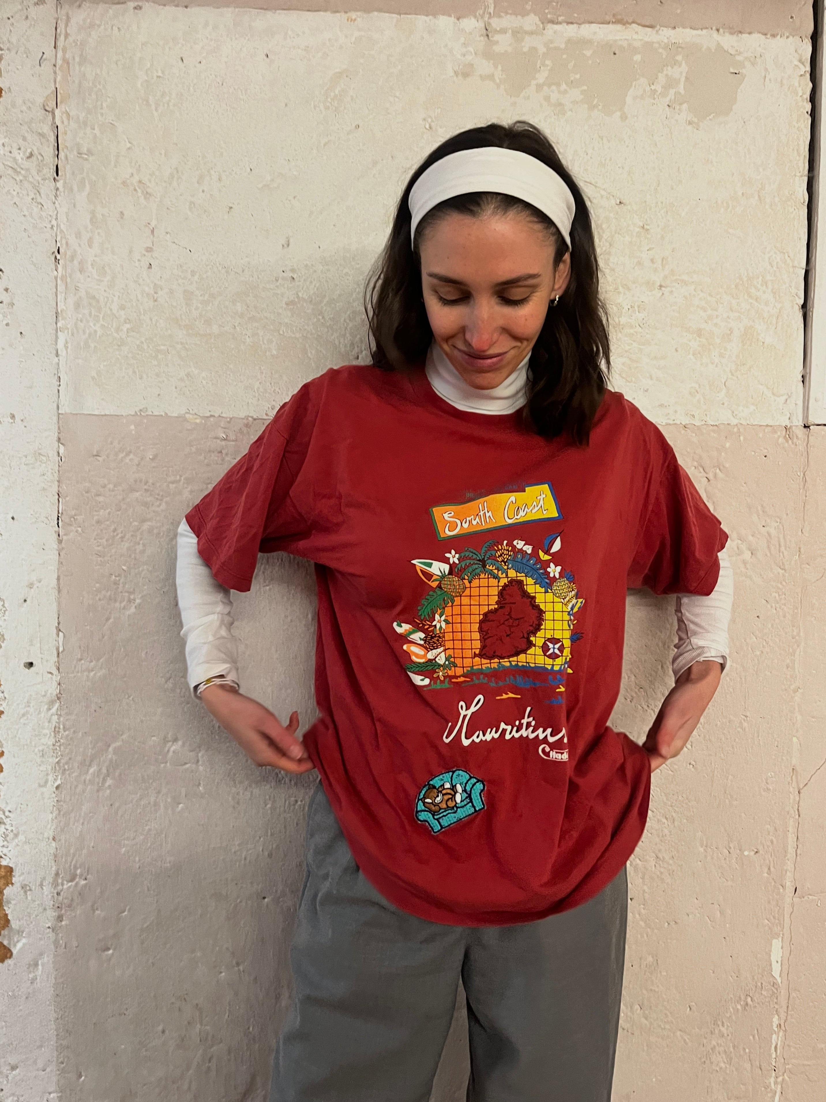 Vintage Shirt with CUTE little Patch - Kleiderhaufen - Default Title