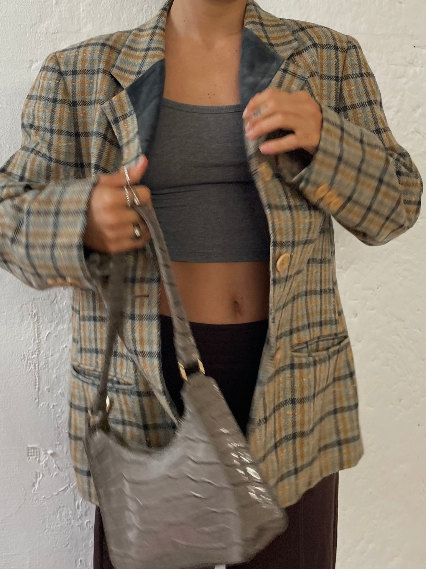 Karierter Blazer M