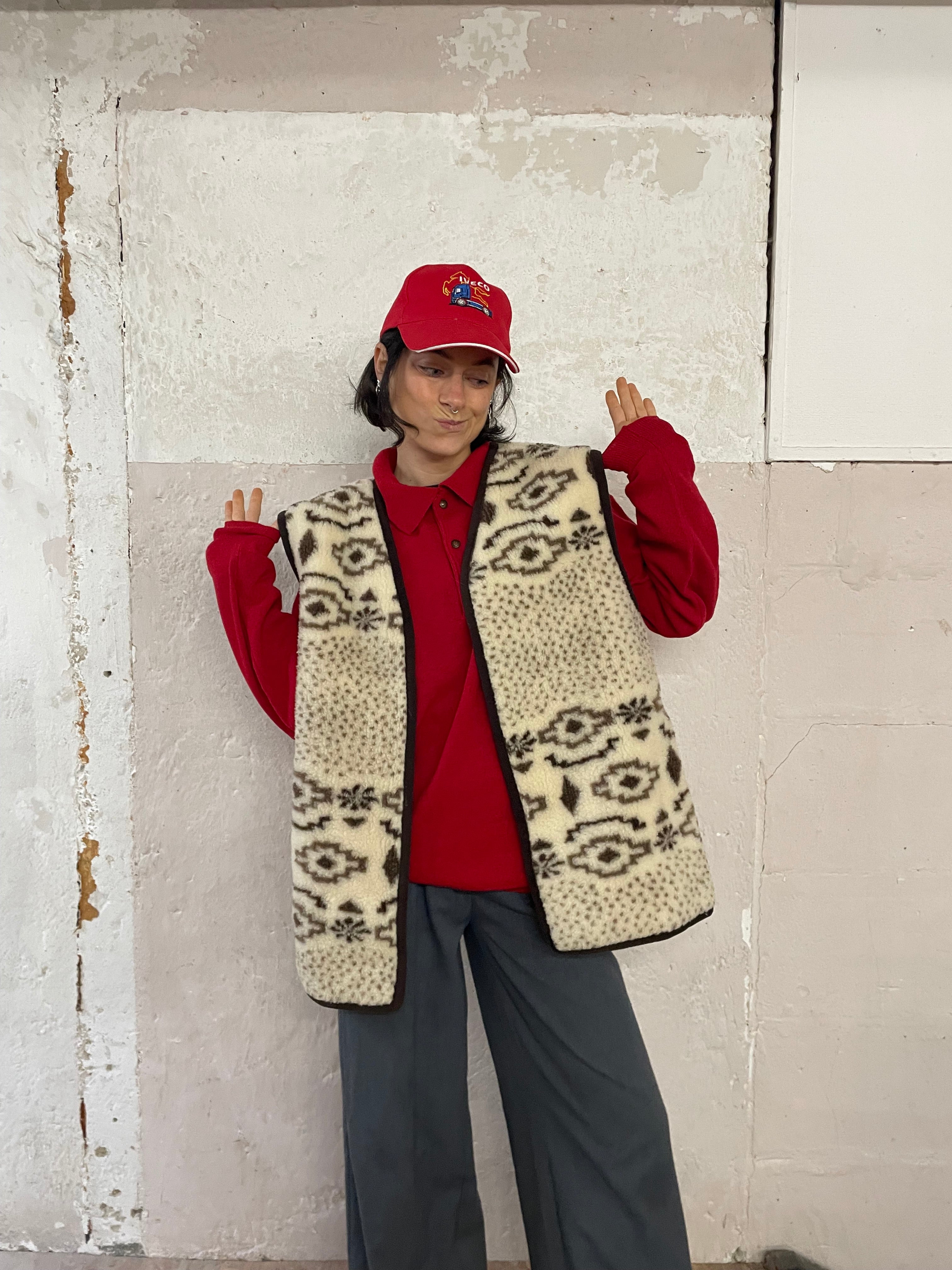 Vintage Reine Schurwolle Weste - Kleiderhaufen - Default Title