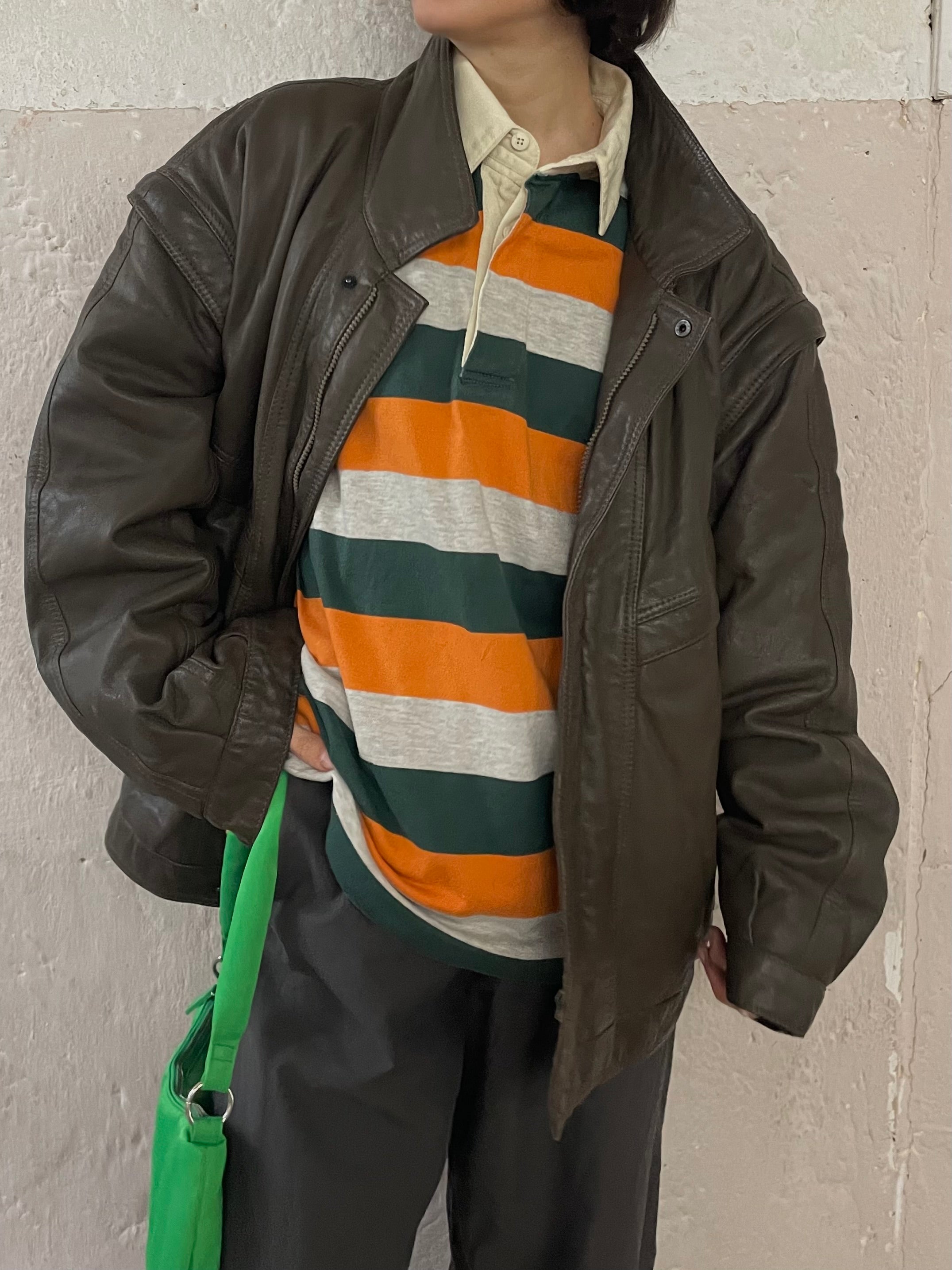 Lederjacke kann als Weste getragen werden - Kleiderhaufen - Default Title