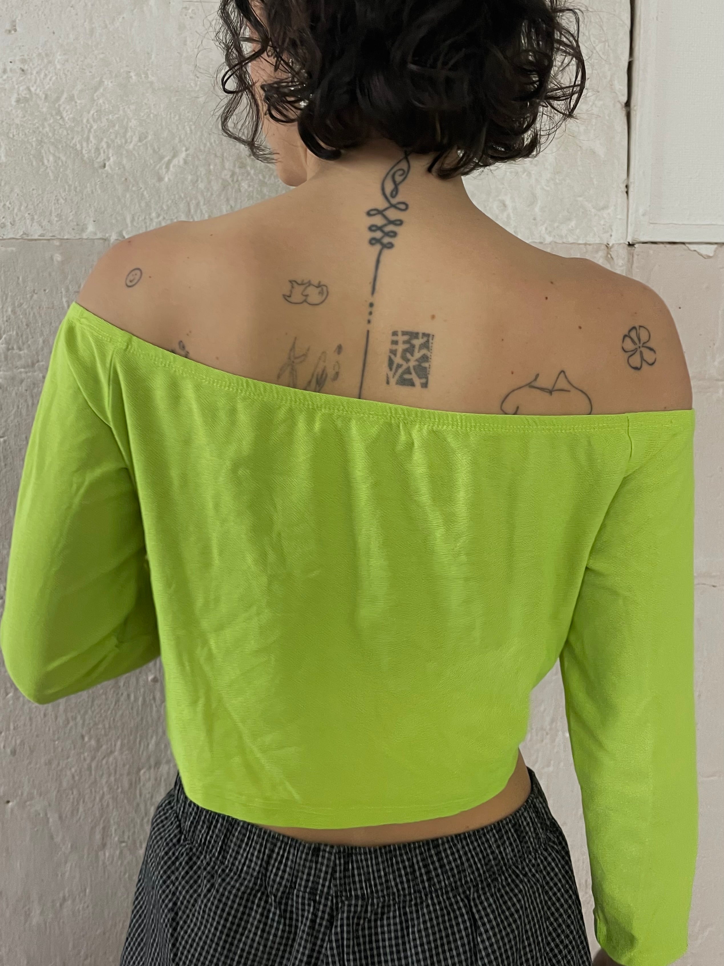 Giftgrünes Top S - Kleiderhaufen - Default Title