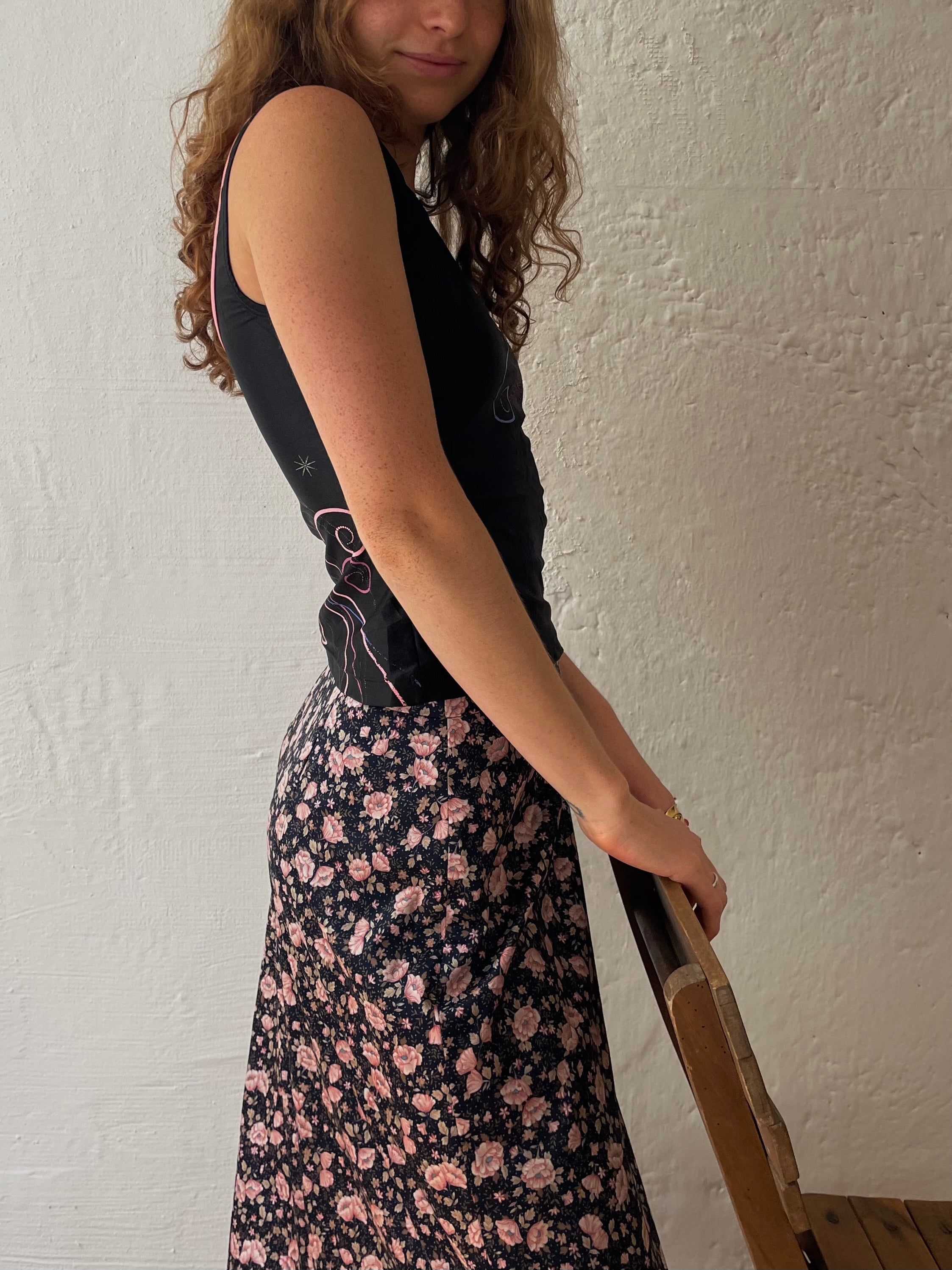 Langer Blumenrock M/L - Kleiderhaufen - Default Title