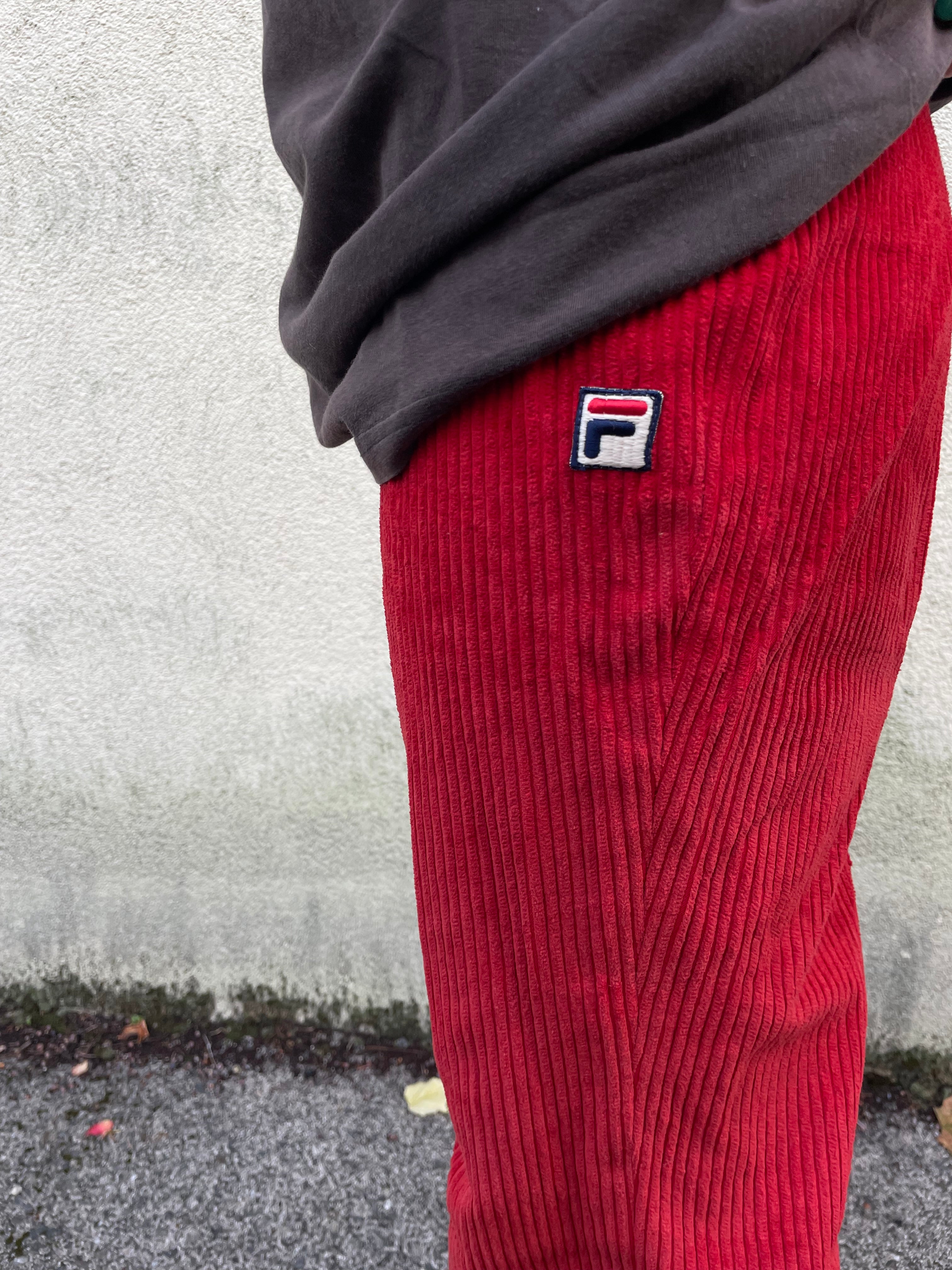 Fancy Fila Corduroy Pants - Kleiderhaufen - Default Title