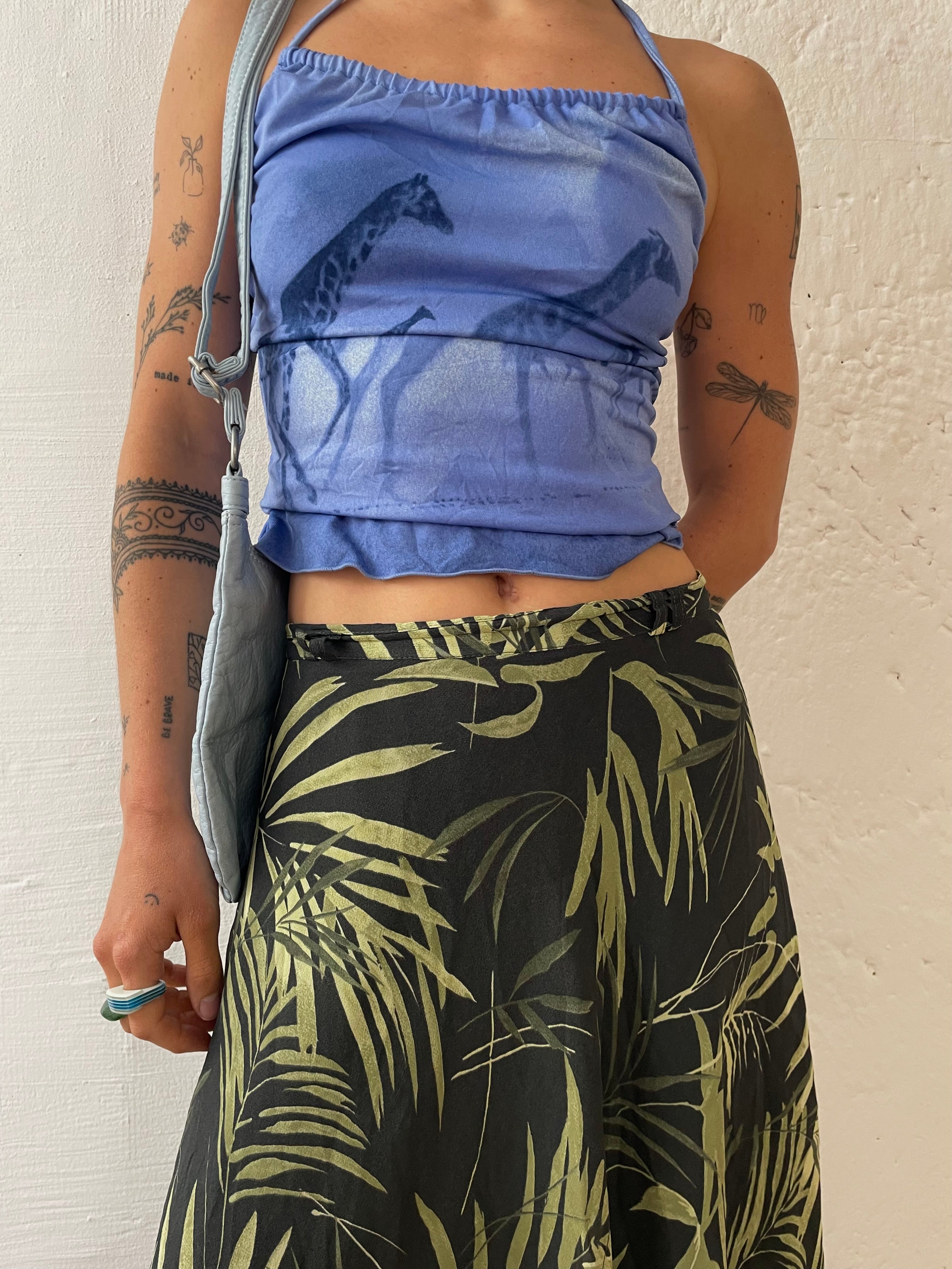 Langer dunkelgrüner Rock M - Kleiderhaufen - Default Title