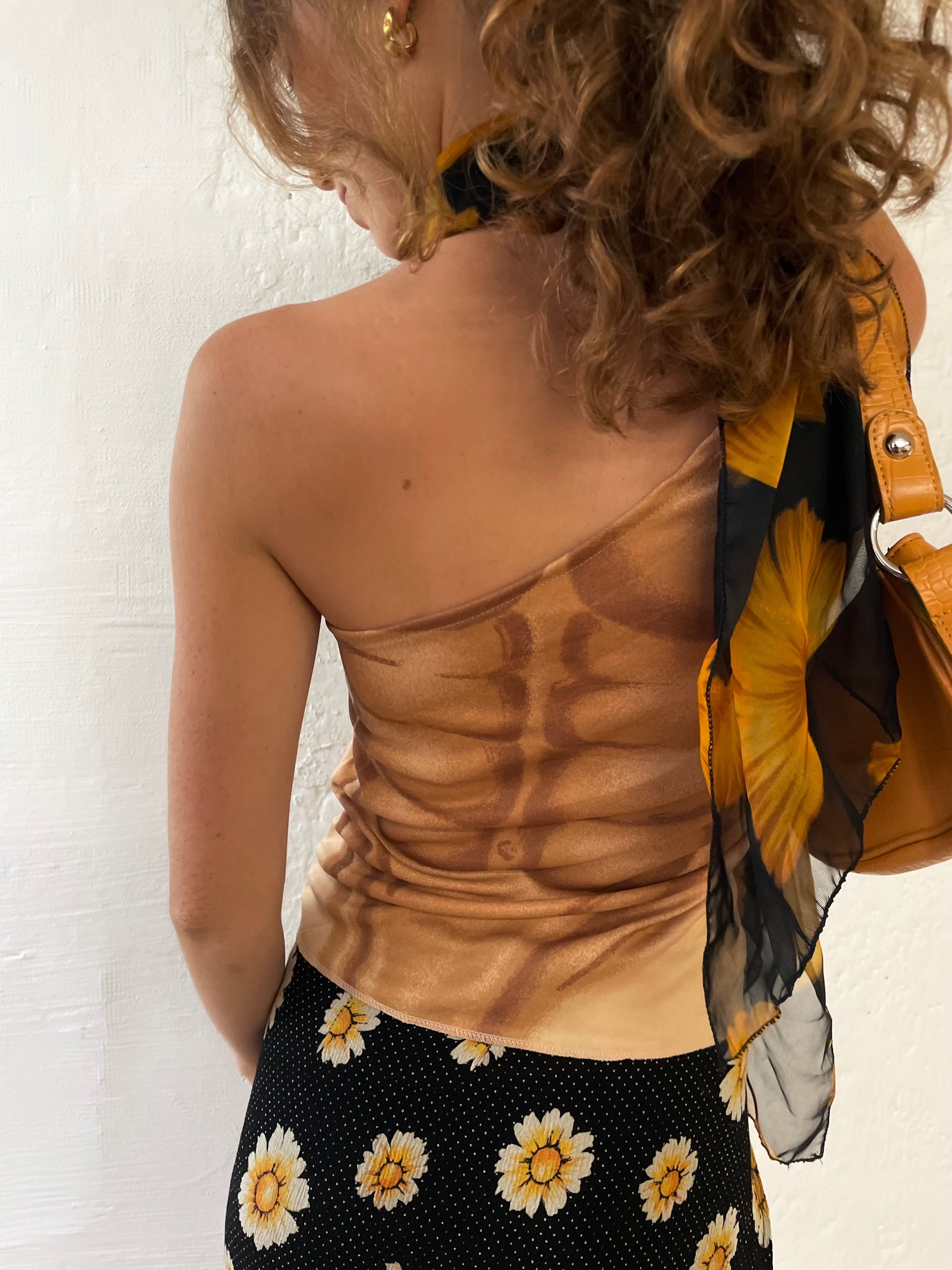 6-Pack One Shoulder Top M