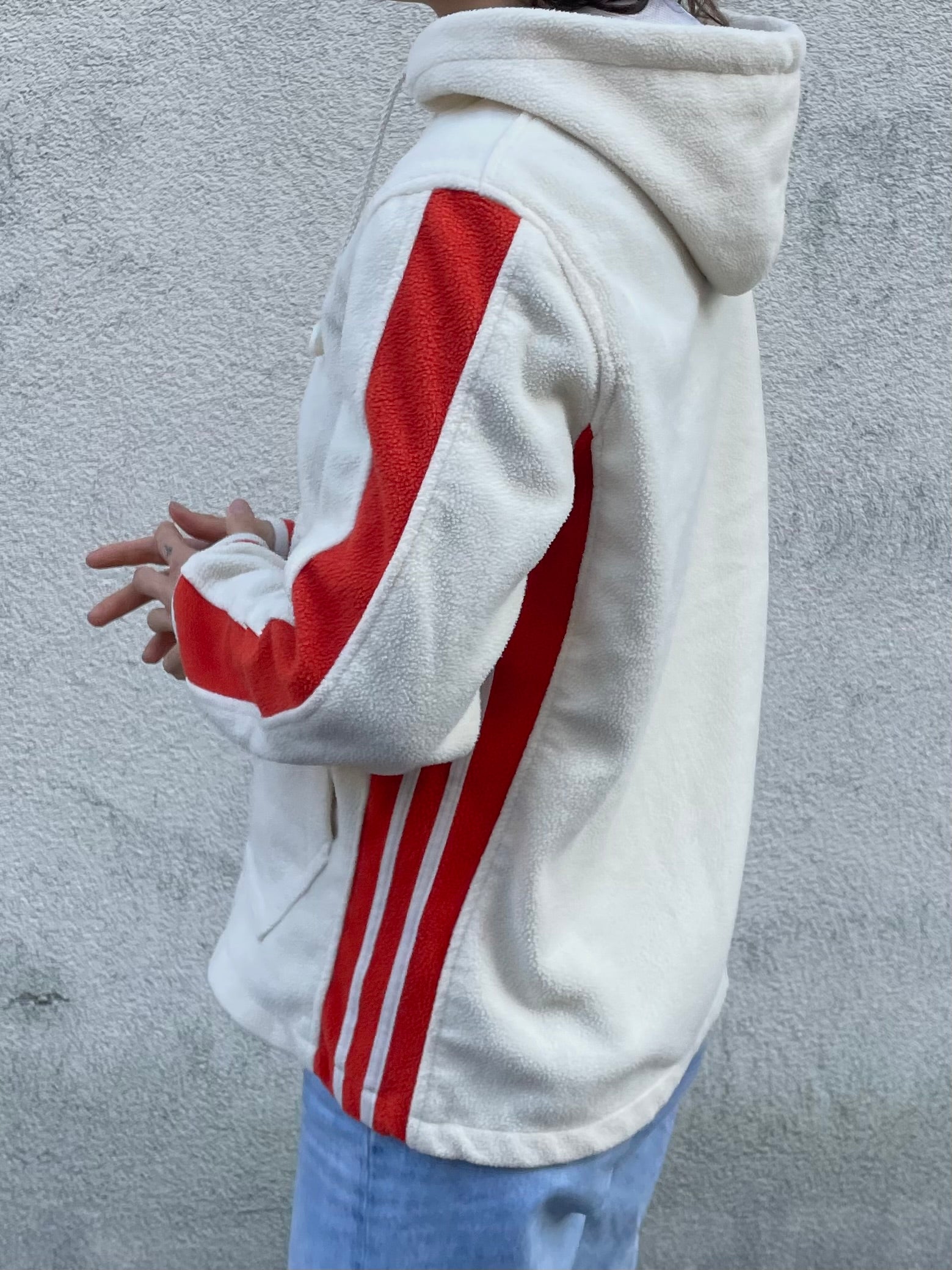 Jacke Creme mit cuten Patch - Kleiderhaufen - Default Title