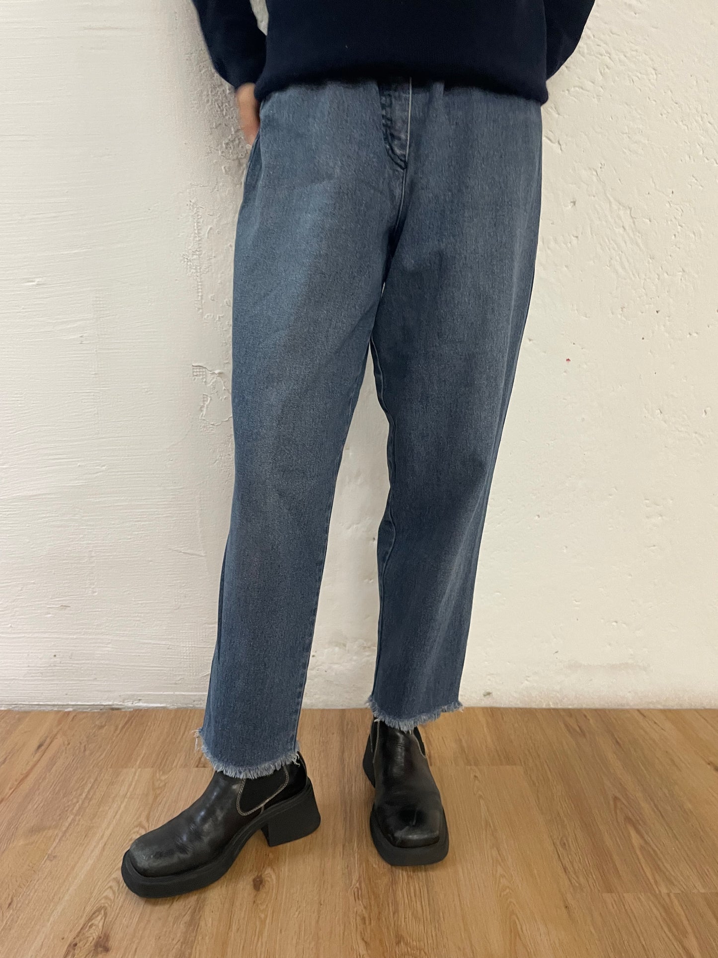 Happy Heidemann Jeans with Patch 100% Cotton Blue – D40