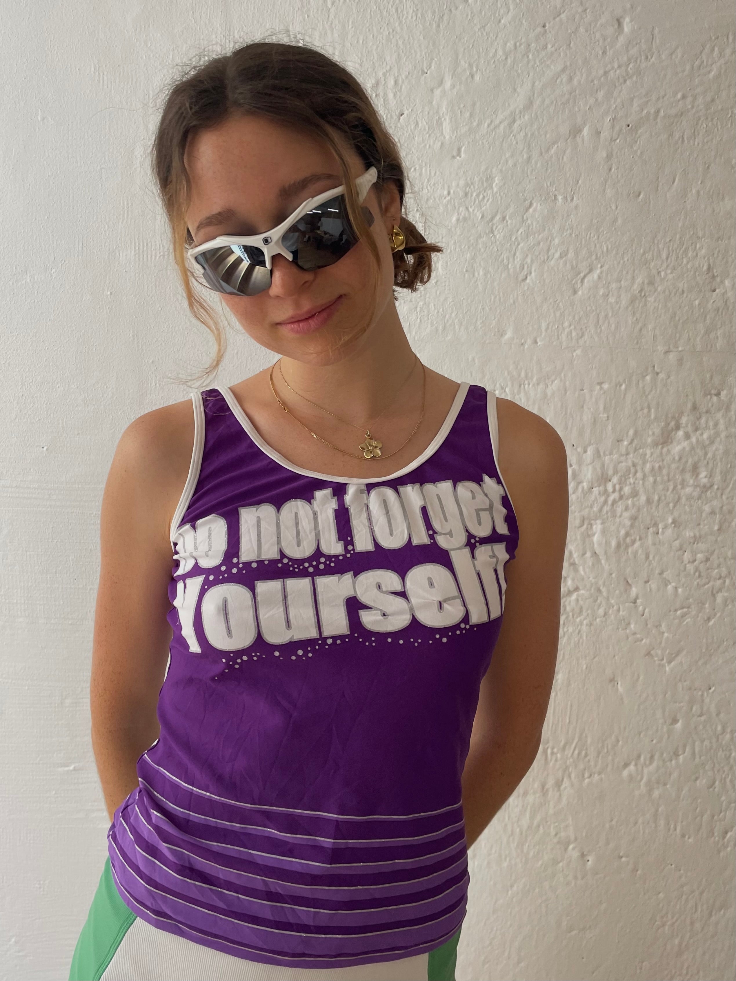 Lila Y2K top reversibel S - Kleiderhaufen - Default Title