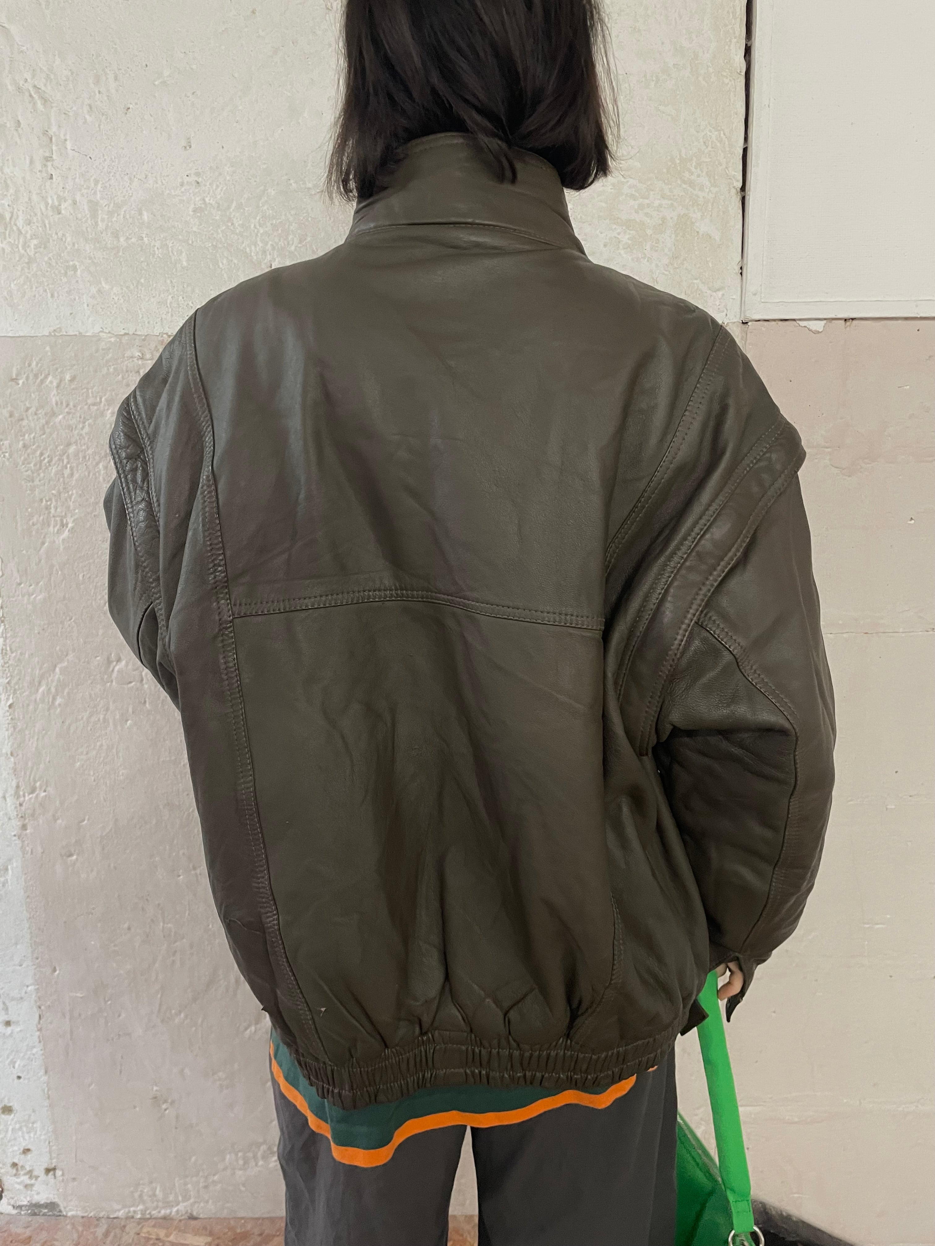 Lederjacke kann als Weste getragen werden - Kleiderhaufen - Default Title