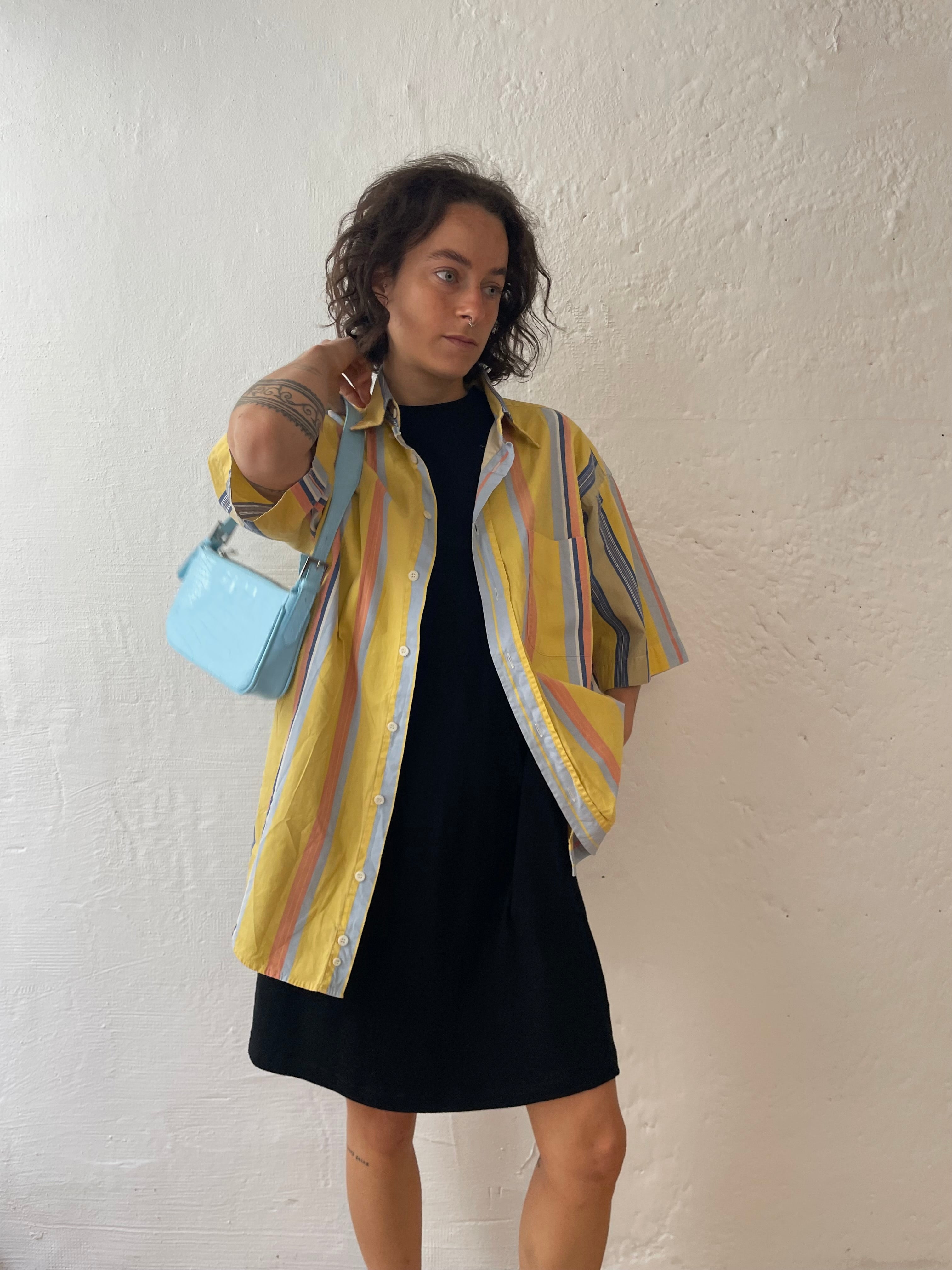 Gelbes Kurzarmhemd M/L - Kleiderhaufen - Default Title