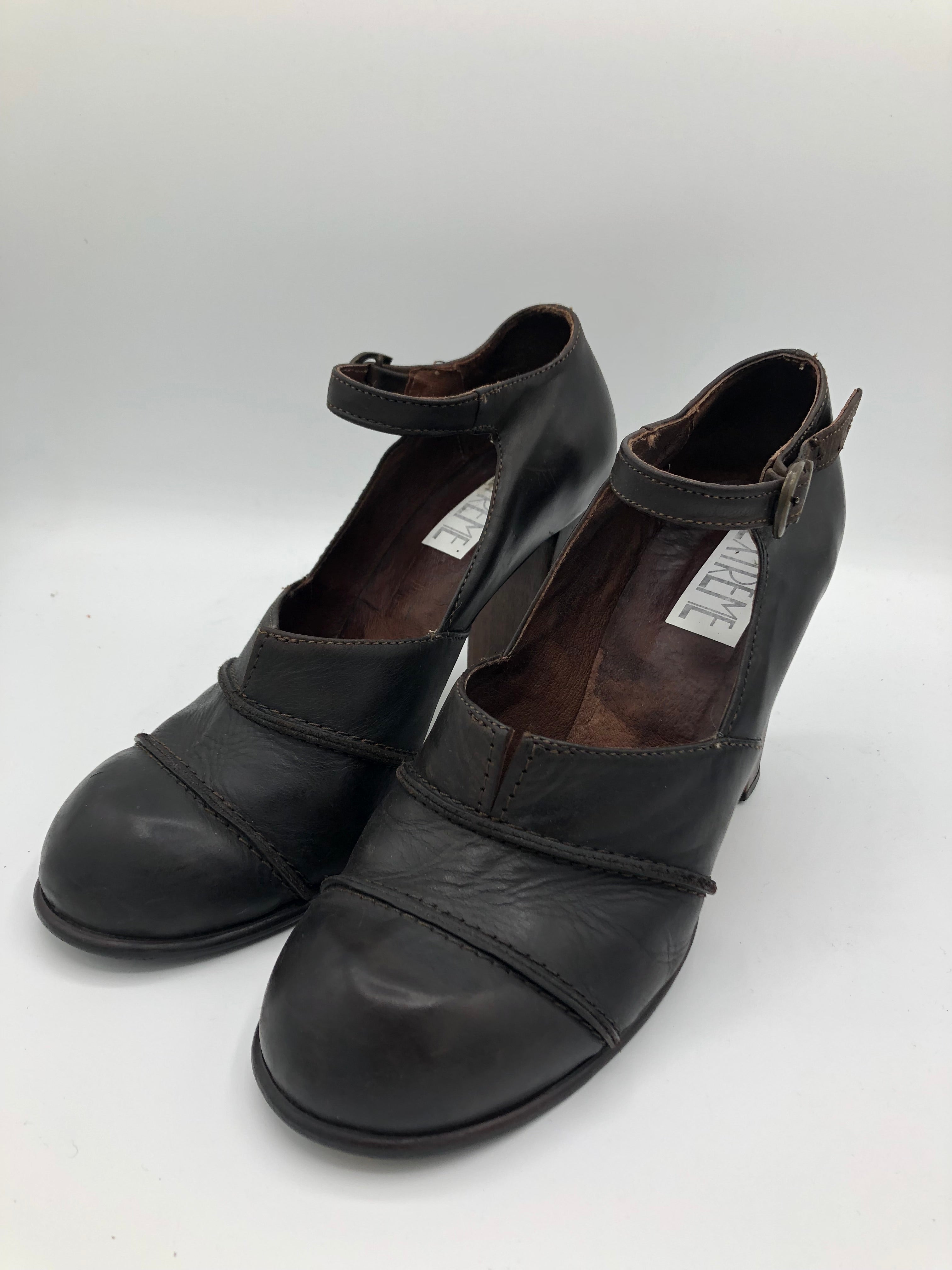 Extreme Leder Hohe Schuhe - Kleiderhaufen - Default Title