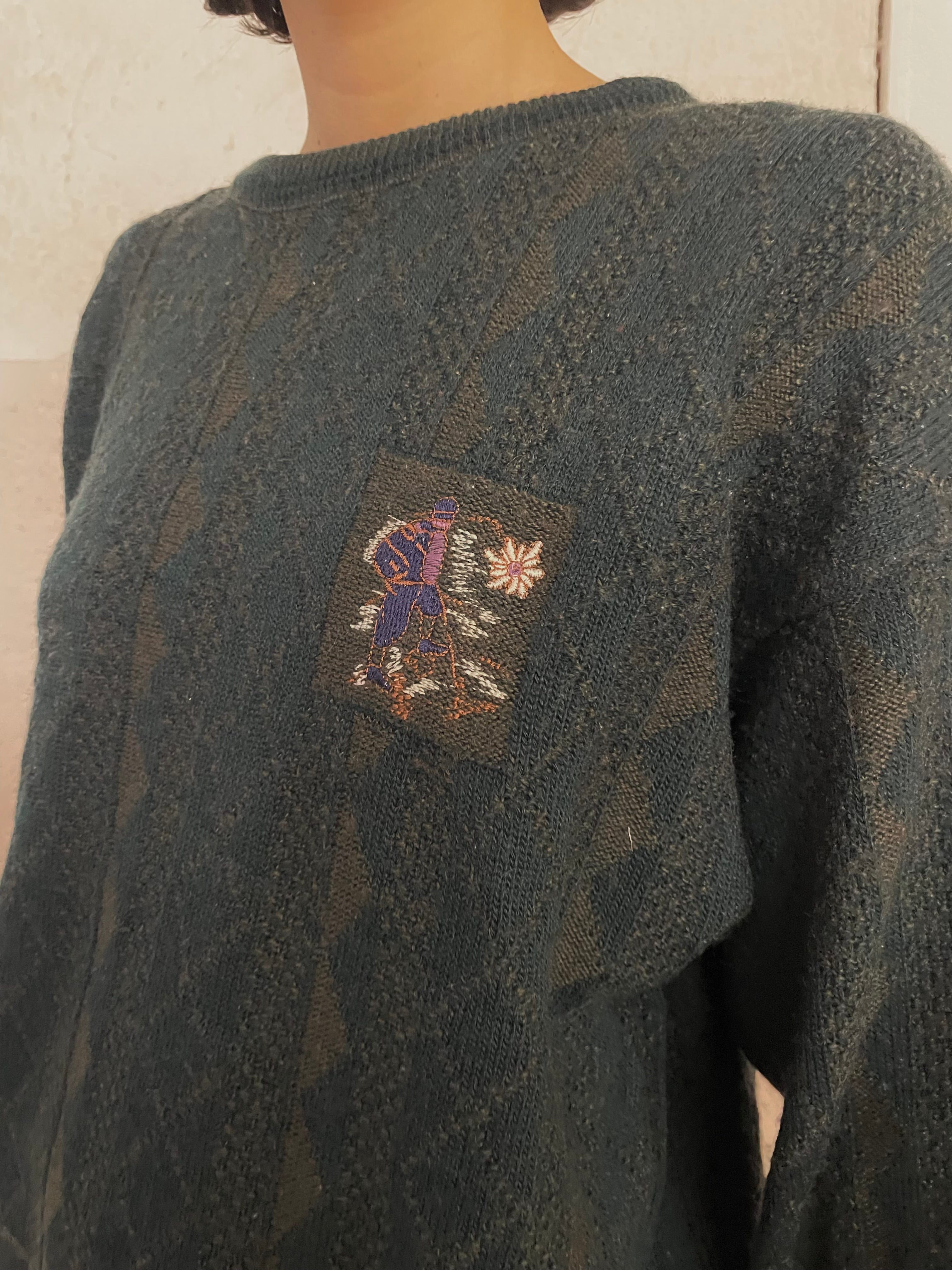 Dunkelgrüner Sweater - Kleiderhaufen - Default Title