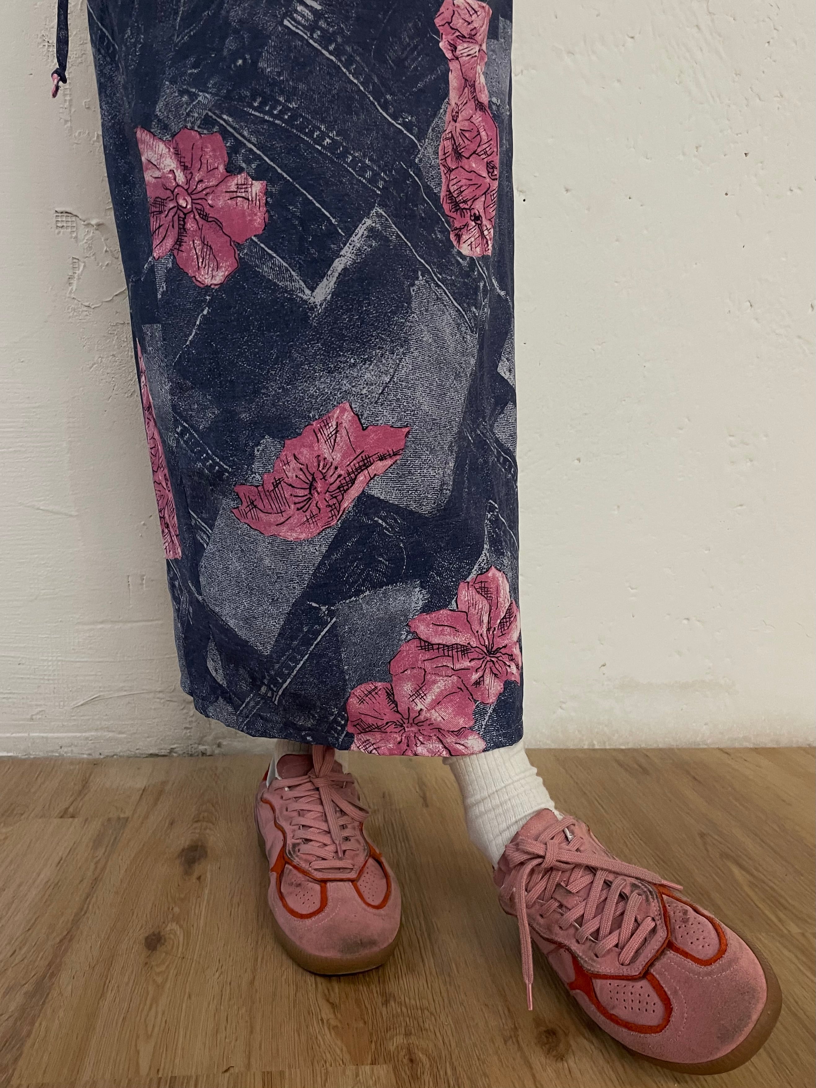 Blumen Wickelrock M - Kleiderhaufen - Default Title