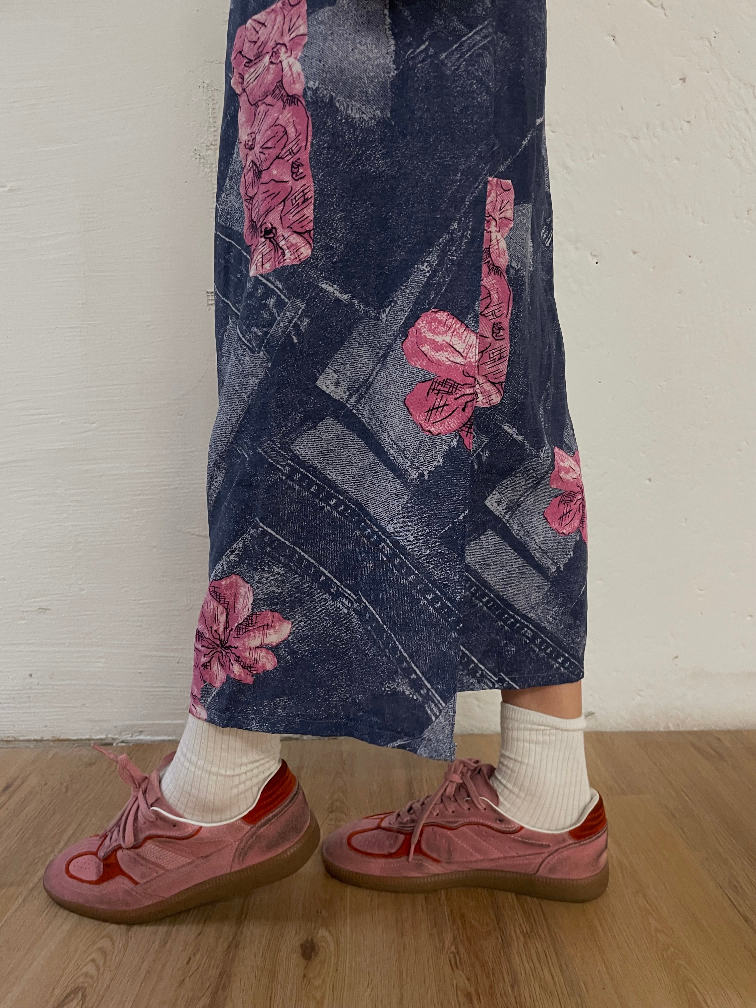 Blumen Wickelrock M - Kleiderhaufen - Default Title