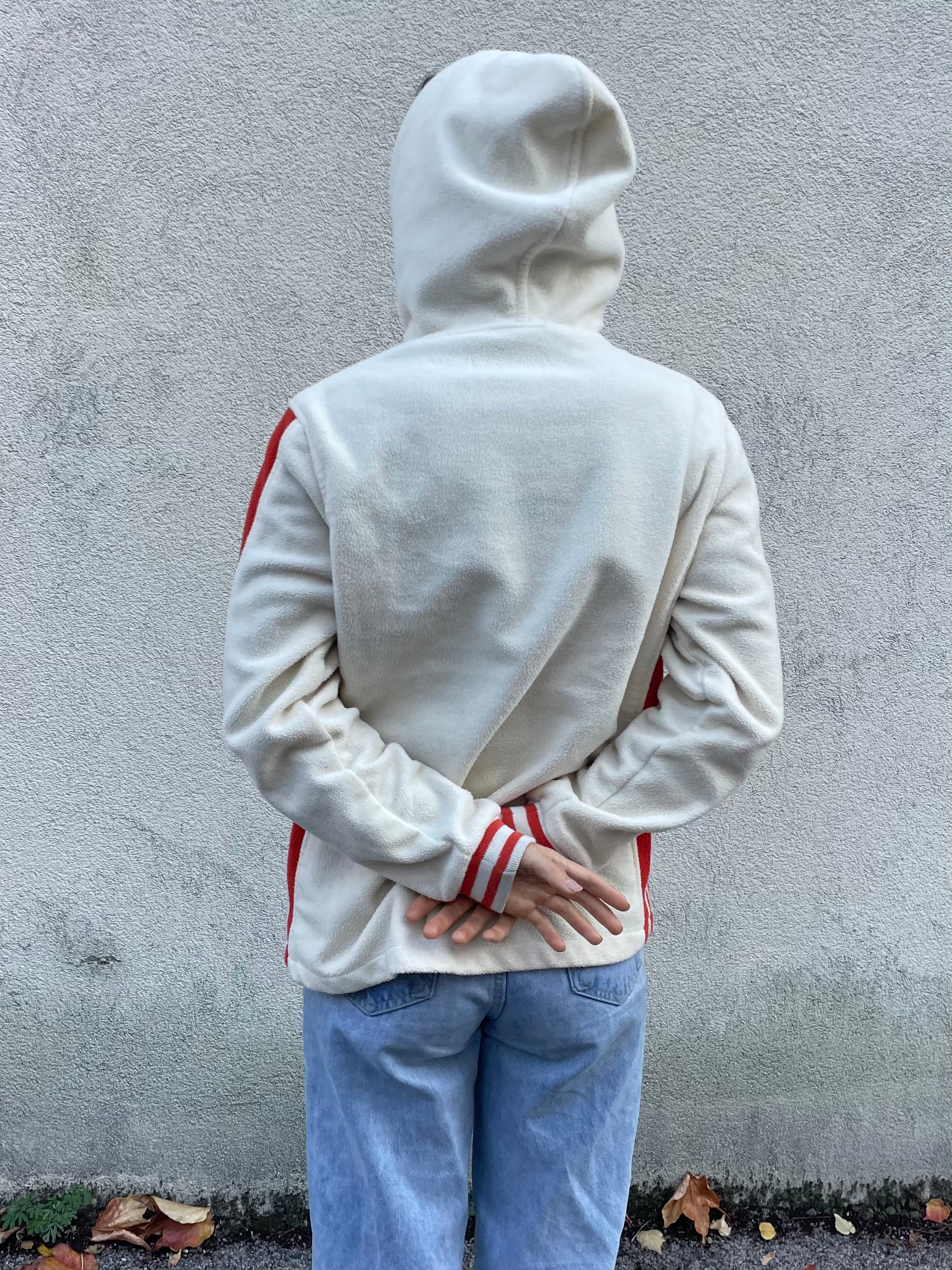 Jacke Creme mit cuten Patch - Kleiderhaufen - Default Title