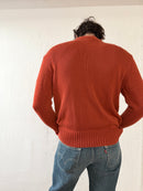 Cardigan CollectionL Rust Orange Unisex – L