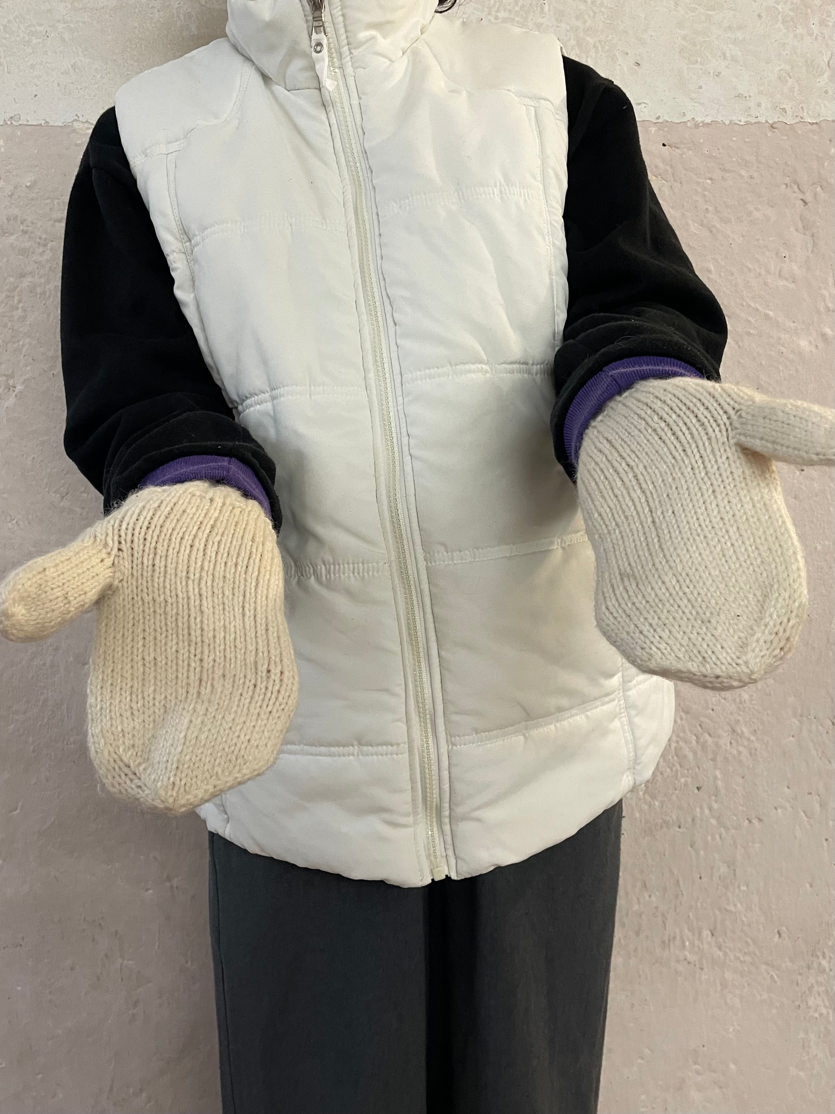Cute White Mittens - Kleiderhaufen - Default Title
