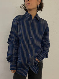 Davila Long Sleeve Shirt Blue Unisex – M