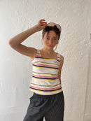 Y2K Top mit Glitzerkrone S - Kleiderhaufen - Default Title