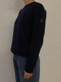 Vintage Brax Sweater Dark Blue Virgin Wool – M