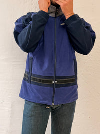 Vintage Jacket Lotto Purple & Black Logo Details & Adjustable Waistbands Unisex – L