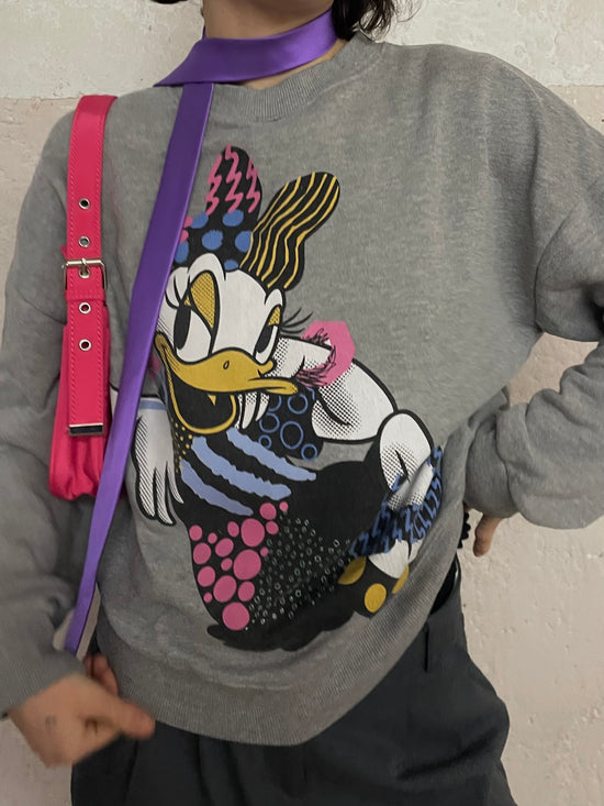 Disney Daisy Pullover Front Motiv Grey – M