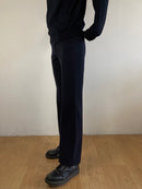 Pants Vintage Blue Fabric Trousers Minimal Straight Fit Unisex – Size approx. M