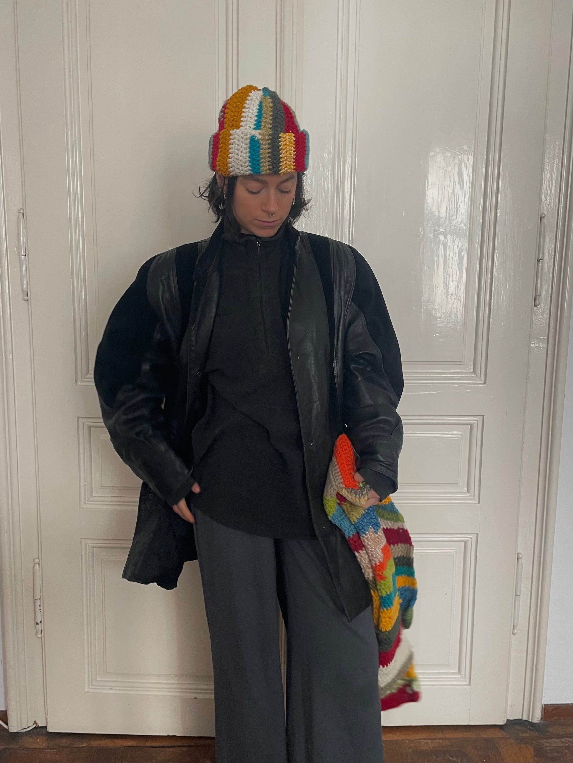 Black Leatherjacket Unisex - Kleiderhaufen - Default Title