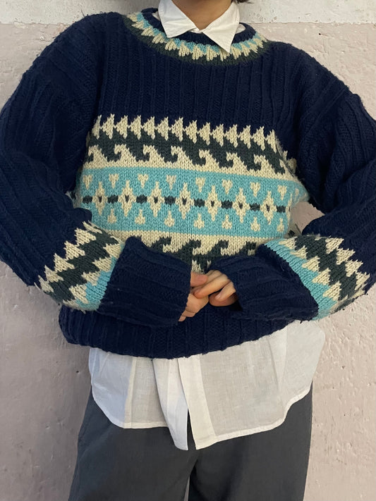 Beautiful L Oversized Warm Wool Sweater