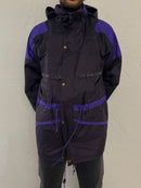 Vintage James Oakley Rain Jacket Hooded Purple – XL