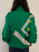 Vintage Umbro Lightweight Long Sleeve Sports Jacket Green White – L