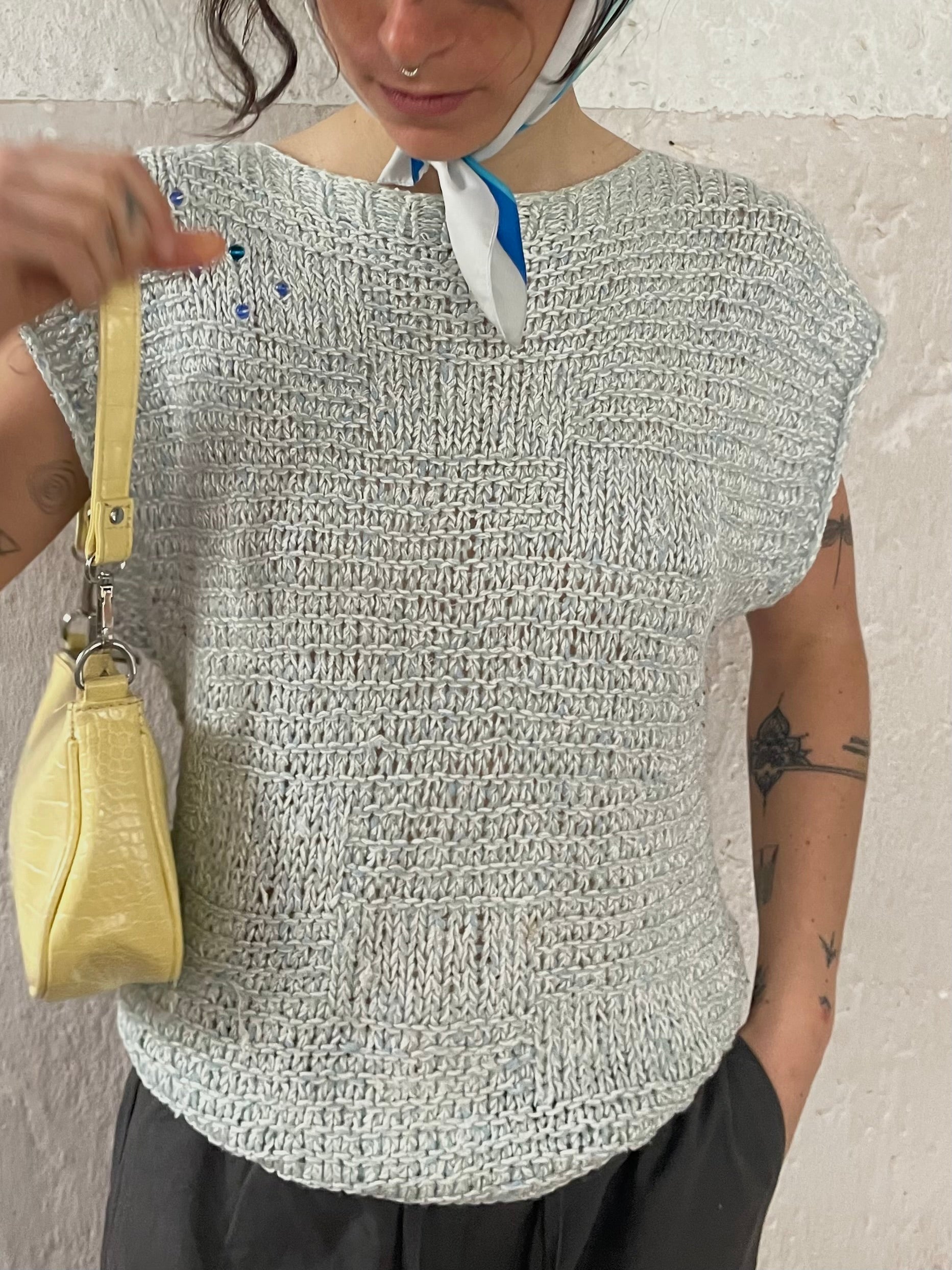 Pullunder mit süßen Perlen M - Kleiderhaufen - Default Title