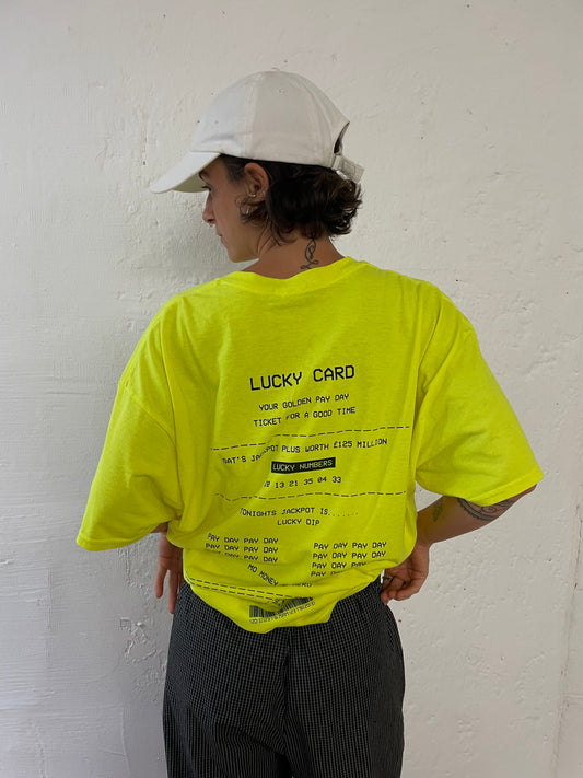 Neongelb Backprint Shirt Unisex M