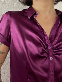 Violette Y2K Bluse - Kleiderhaufen - Default Title