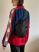 Track Jacket Vintage Red Blue Black Puma Front Logo Unisex – XL