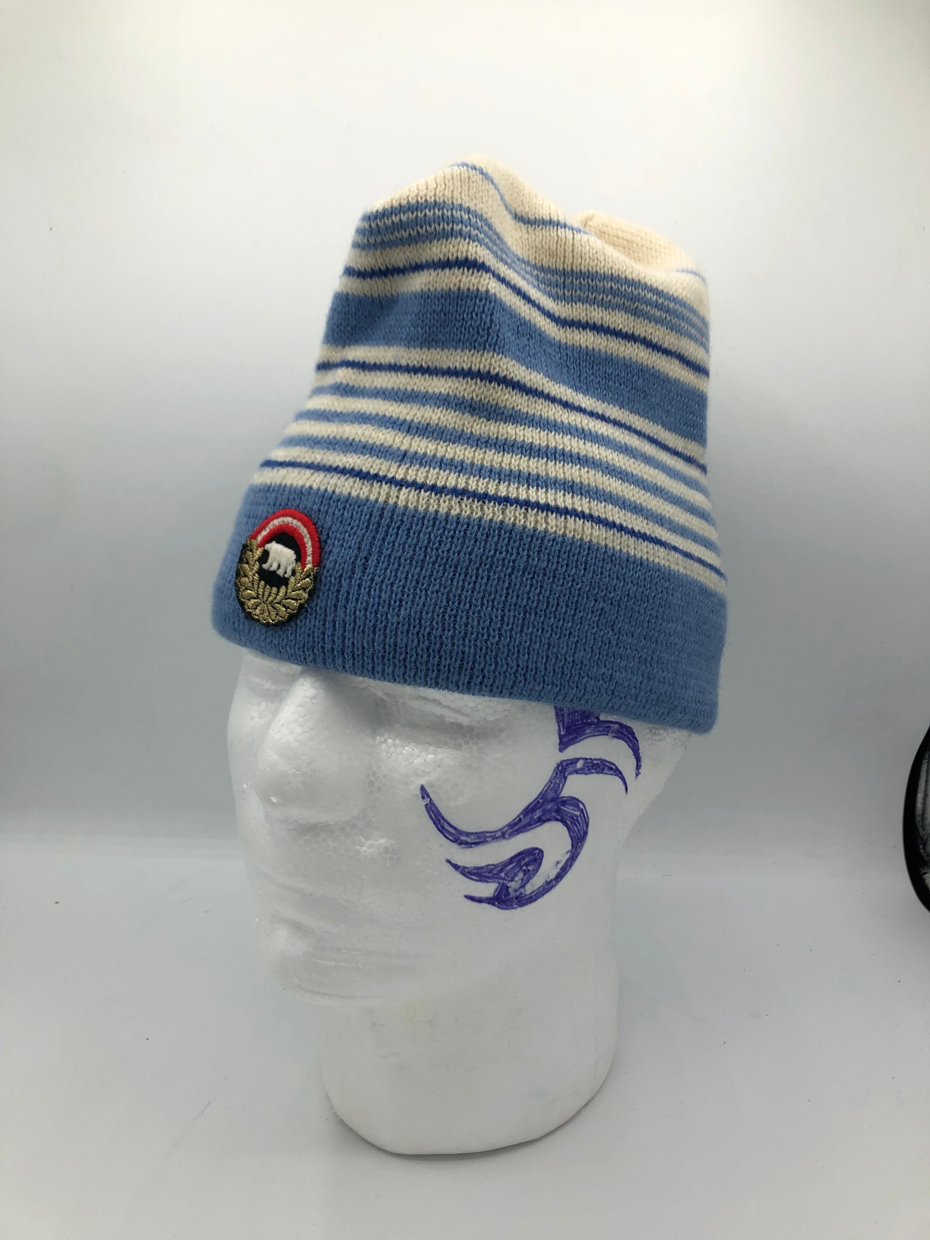 Blau/Weiß Winter Haubn - Kleiderhaufen - Default Title