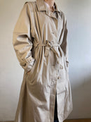 Trench Coat Vintage X Goldix Cream Spring Unisex – M