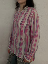 Vintage Lightweight Claudio Long Sleeve Shirt Pink – M