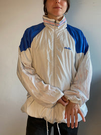 Jacket Vintage Track Jacket Ellesse Cream Zip Sports Unisex – L