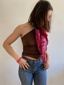 Top Tank Slim Fit Elastic Summer Brown Women – S/M