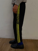 Vintage Atlasformer Sports Pants Black & Yellow – XL