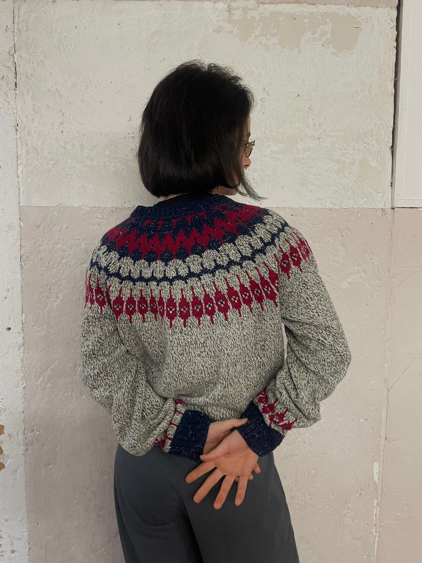 Wunderschöner Sweater Glitzer Streifen dabei - Kleiderhaufen - Default Title