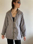 Coat Vintage Y2K Light Spring Anne de Lancay Faux Fur Elegant – M