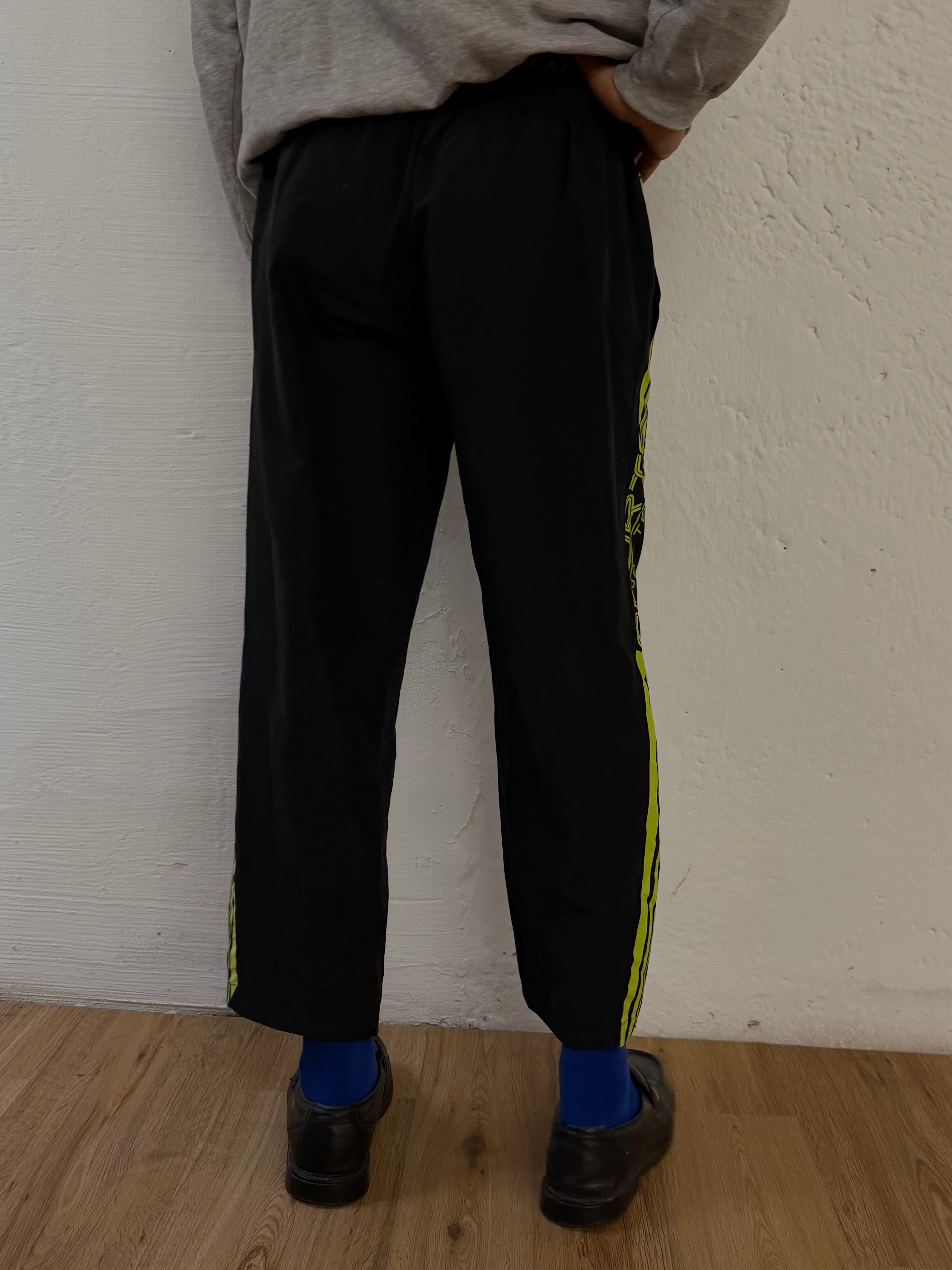 Vintage Atlasformer Sports Pants Black & Yellow – XL