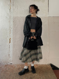 Dünne Lederjacke Black L - Kleiderhaufen - Default Title