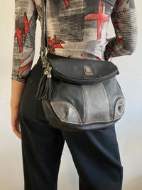 Shoulder Bag Vintage Black Leather Collection Phoenix Crossbody Women – One Size
