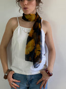 Top Vintage White Cream Spaghetti Strap Pattern Front Women – S